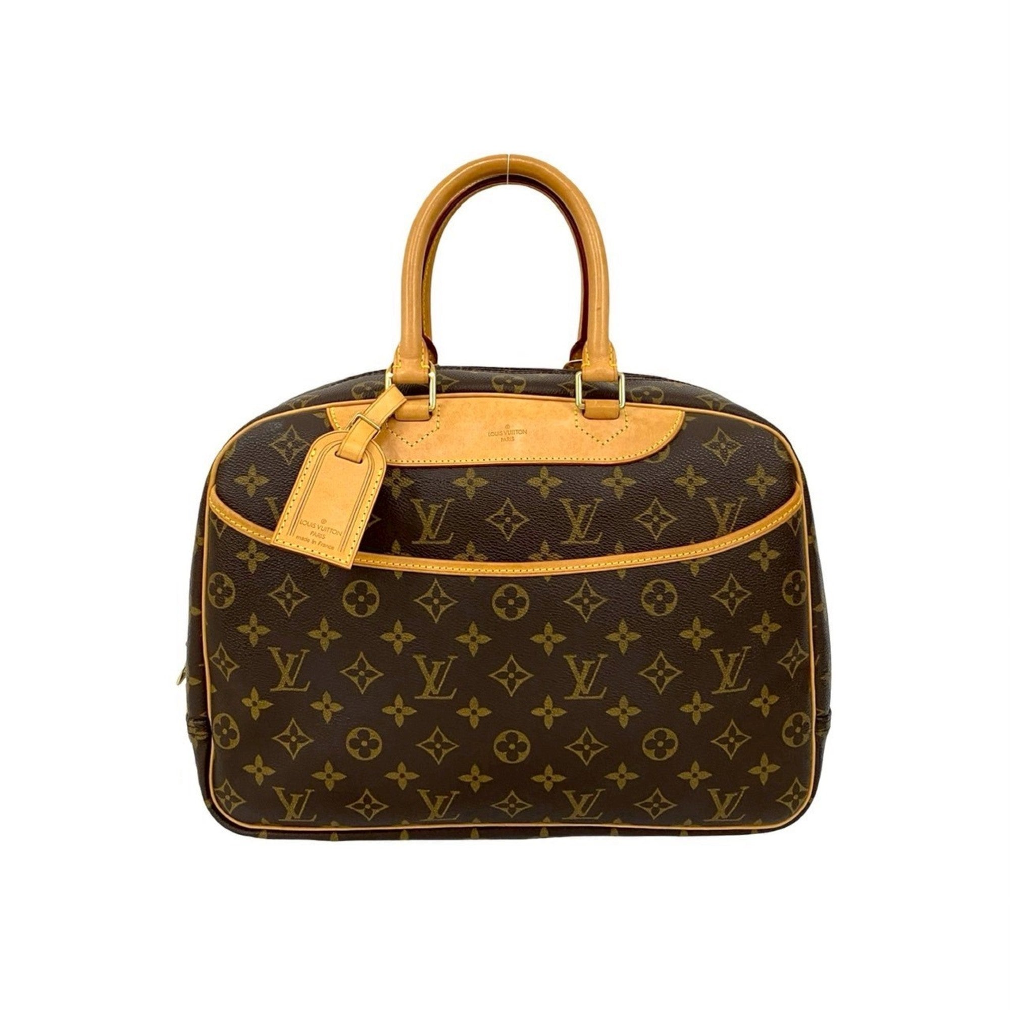 Louis Vuitton Brown Leather Pvc Boston Bag Handbag (Pre-Owned)