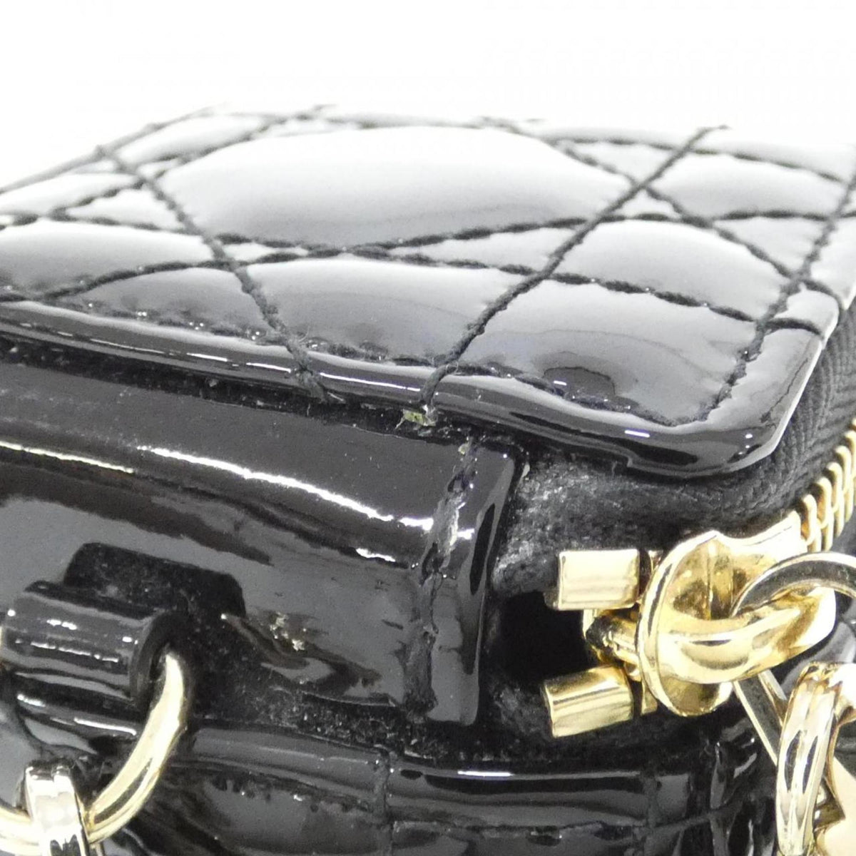 Christian Dior Black Leather Handbag Pouch (Pre-Owned)