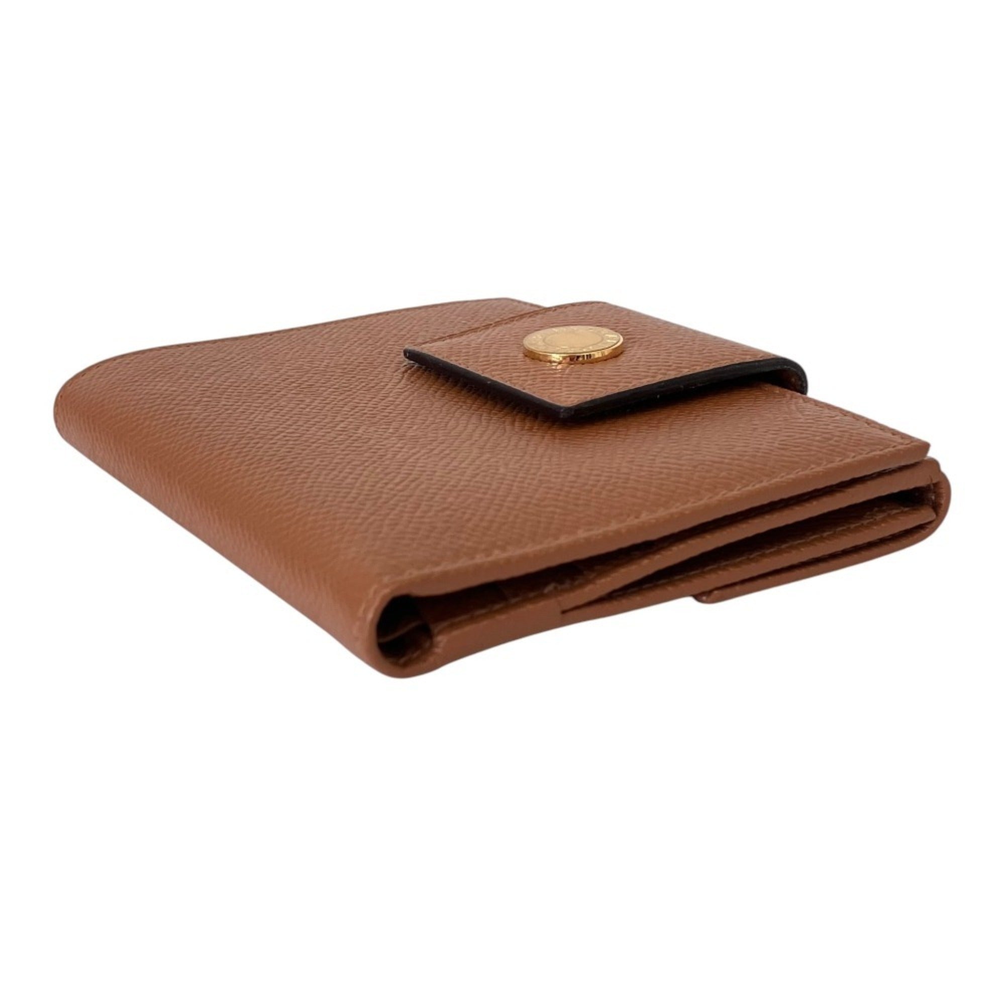 Bvlgari Brown Leather Wallet (Bi-Fold) (Pre-Owned)