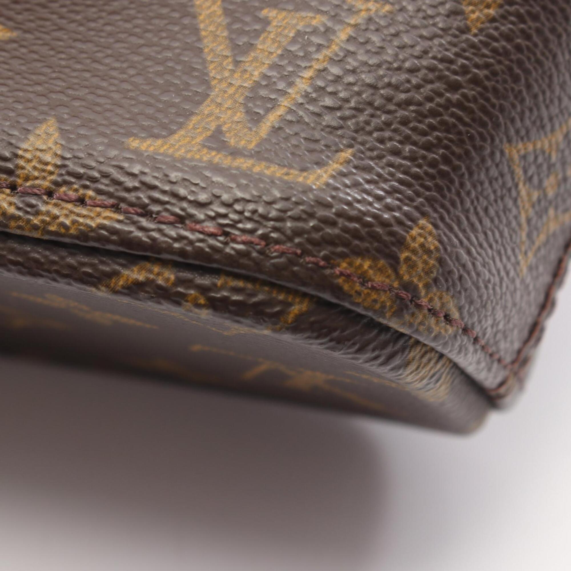 Louis Vuitton Brown Coated Canvas Leather Handbag (Pre-Owned)