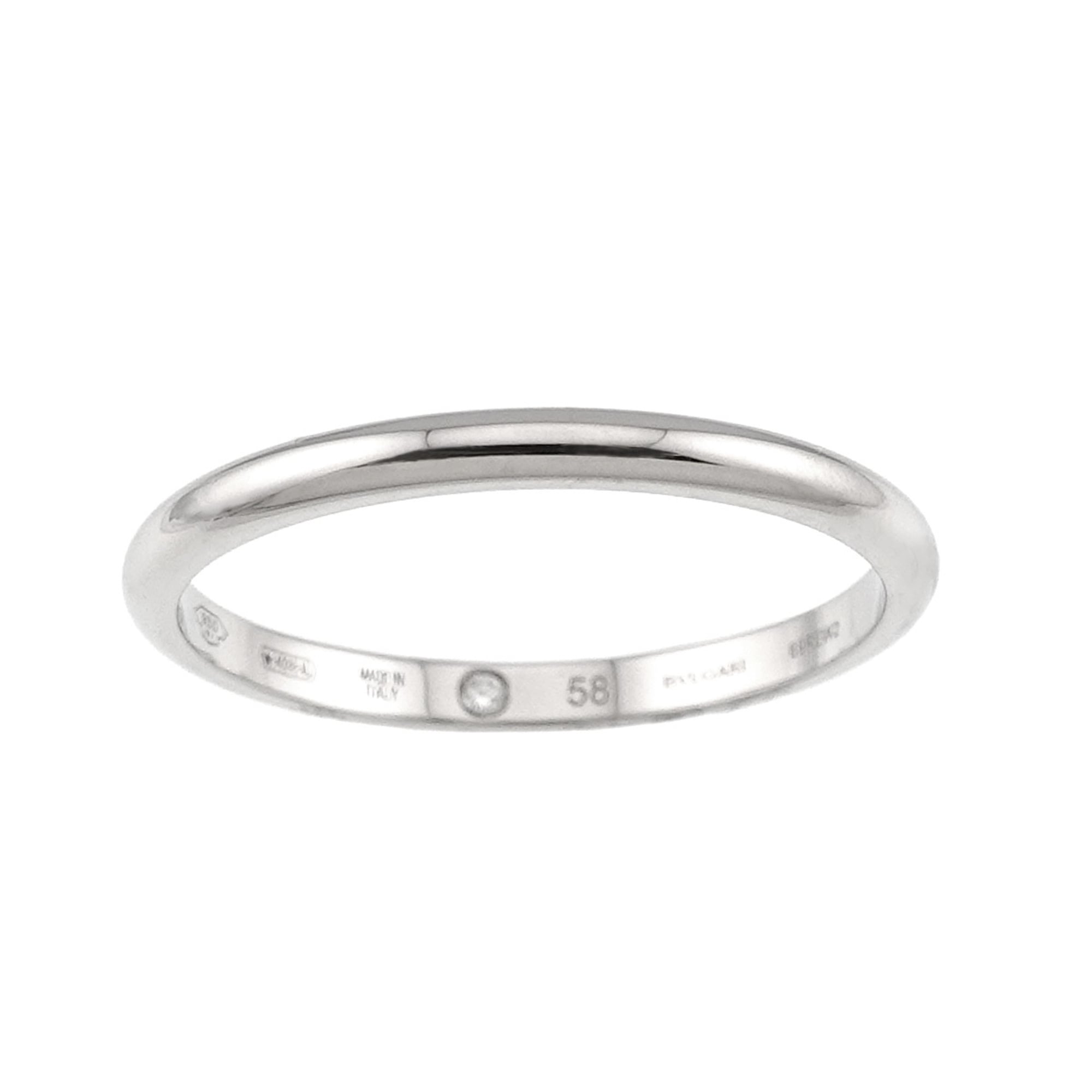Bvlgari Platinum 950 Band Ring (Pre-Owned)