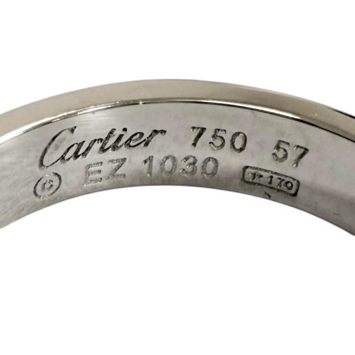 Cartier White Gold White Gold (18K) Band Ring (Pre-Owned)
