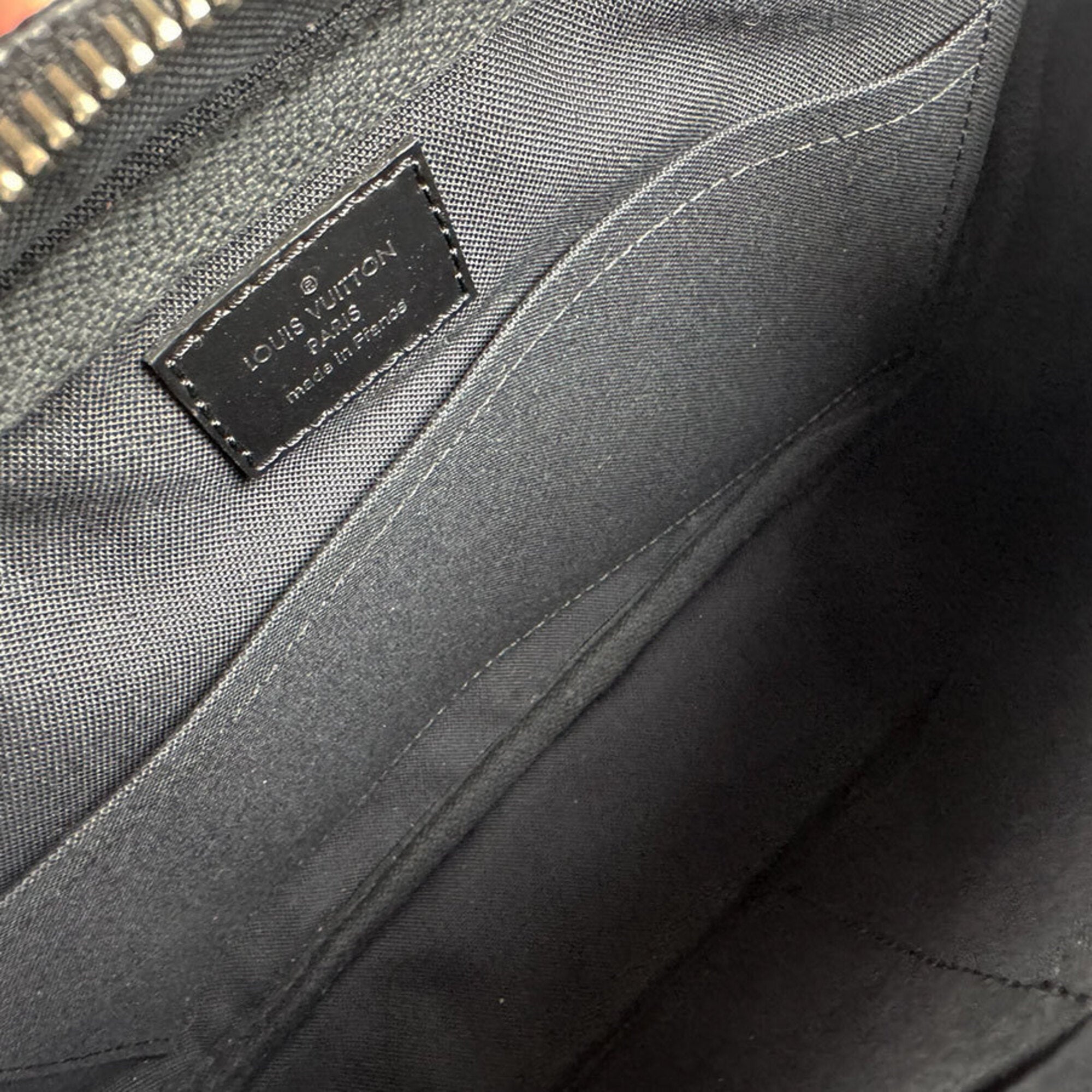 Louis Vuitton Black Damier Graphite Damier Graphite Sling Bag (Pre-Owned)