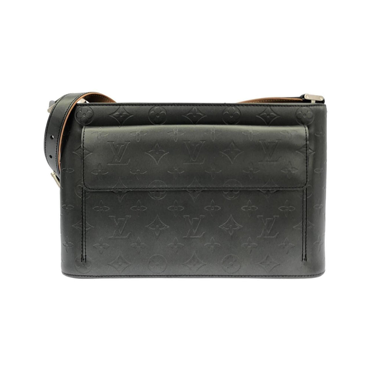 Louis Vuitton Black Coated Canvas Shoulder Bag (Pre-Owned)