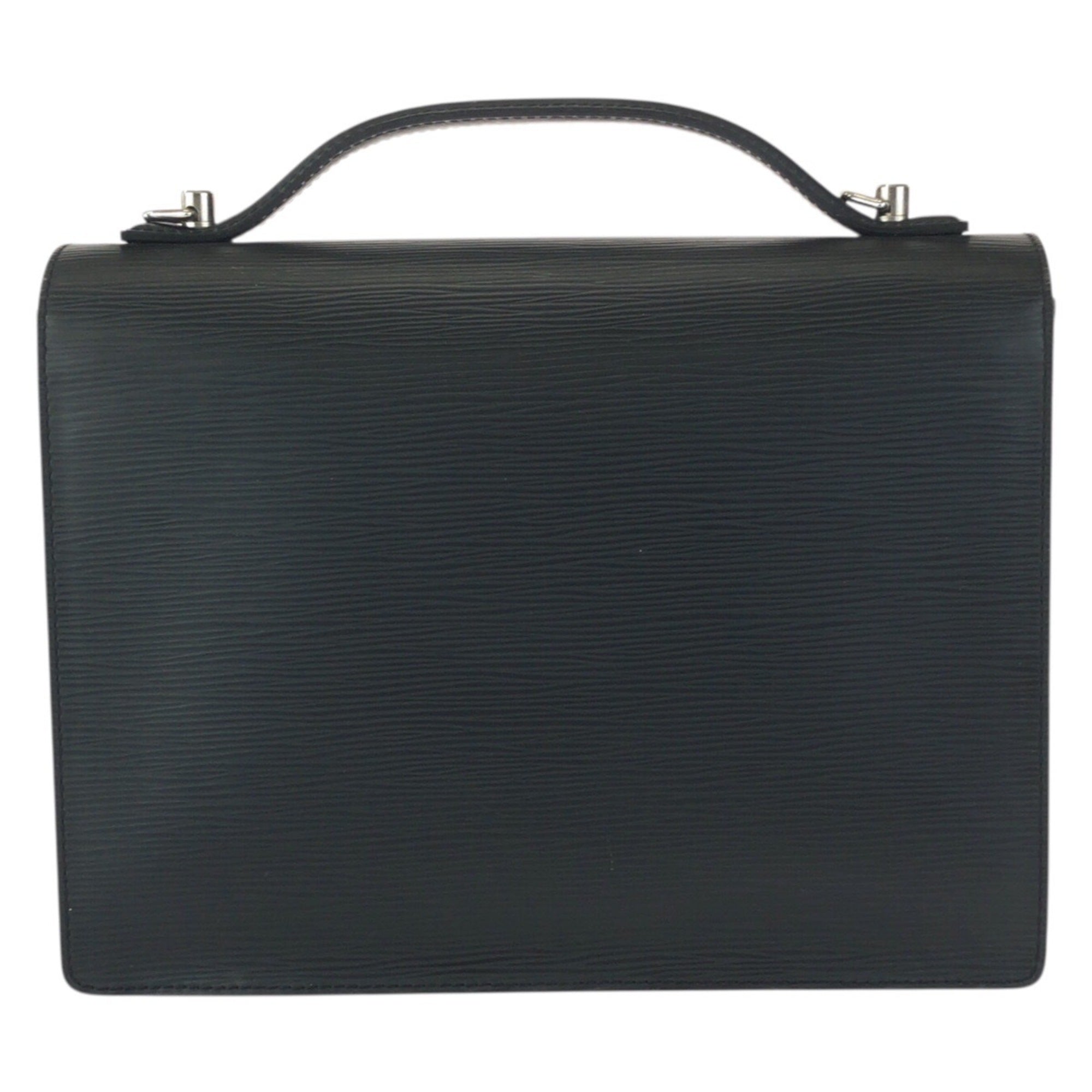 Louis Vuitton Black Leather Shoulder Bag (Pre-Owned)