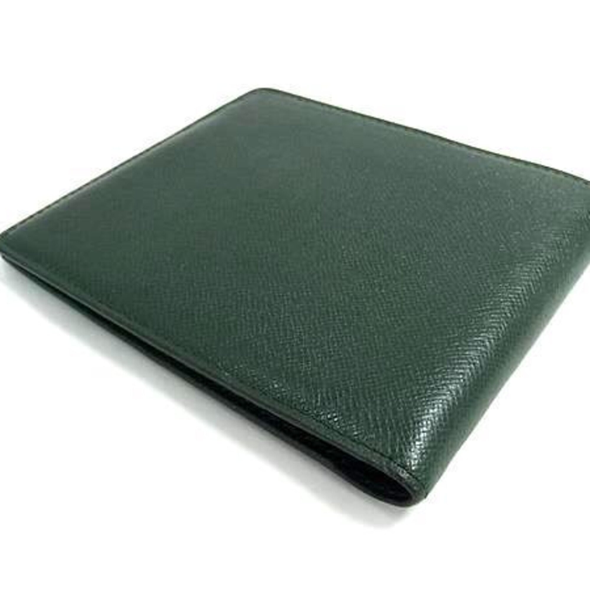 Louis Vuitton Episea Green Taiga Leather Wallet (Bi-Fold) (Pre-Owned)