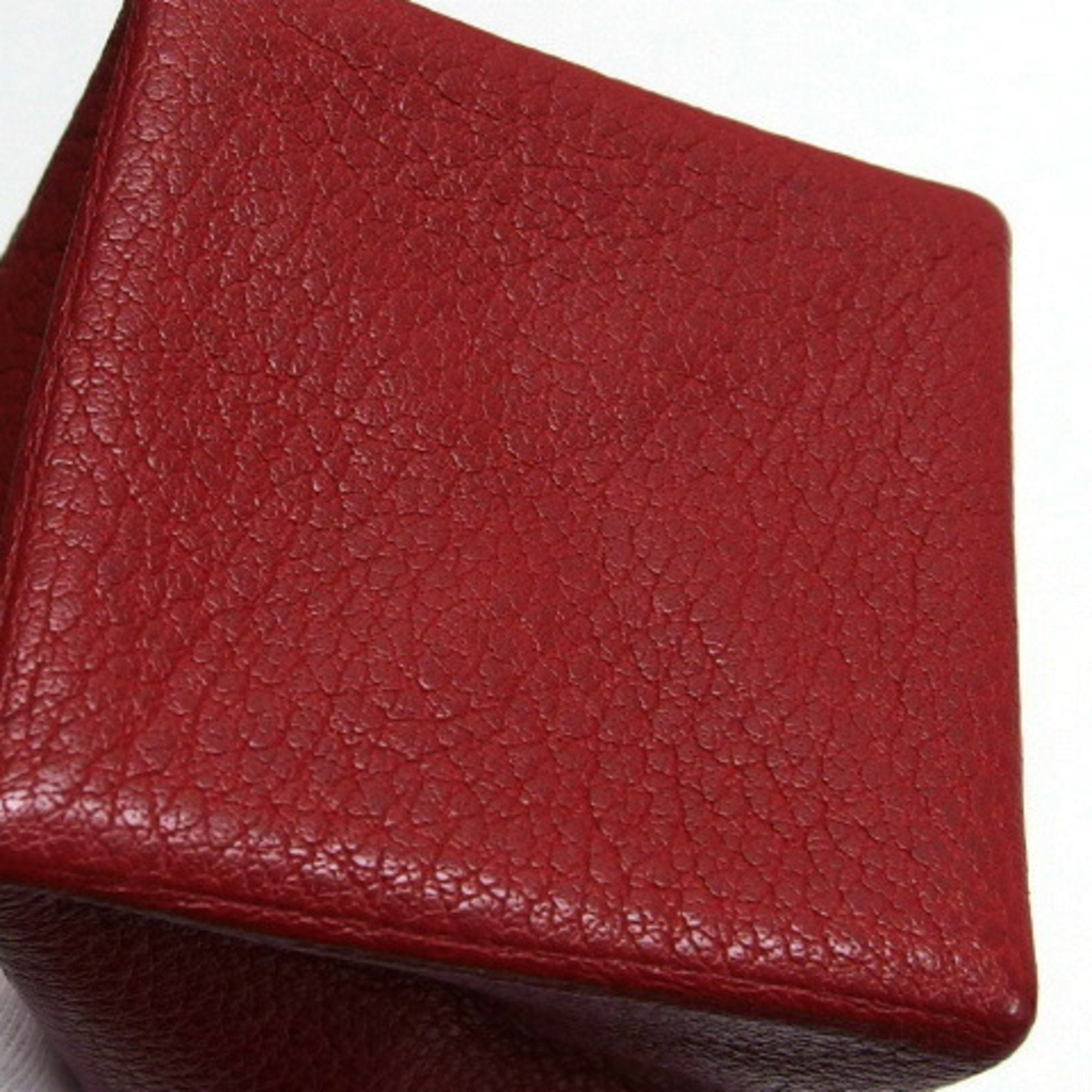 Hermes Zulu Red Color Chevre Leather Coin Purse/Coin Case (Pre-Owned)