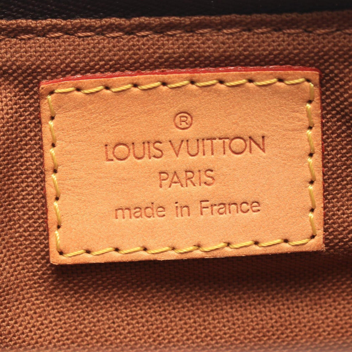 Louis Vuitton Brown Monogram Leather Handbag Shoulder Bag (Pre-Owned)