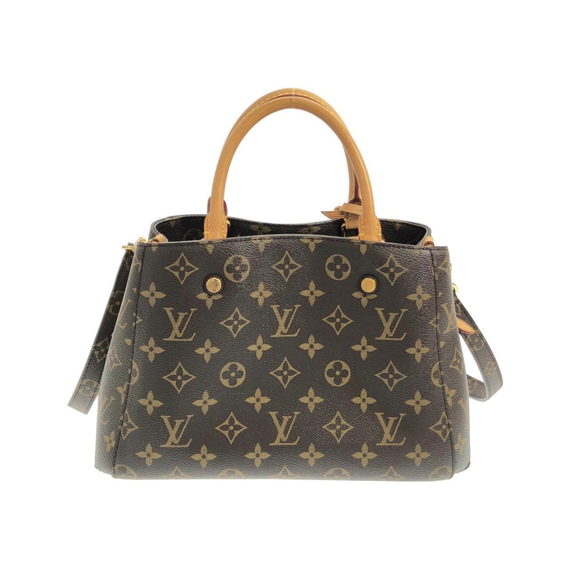 Louis Vuitton Marron Coated Canvas Handbag (Pre-Owned)
