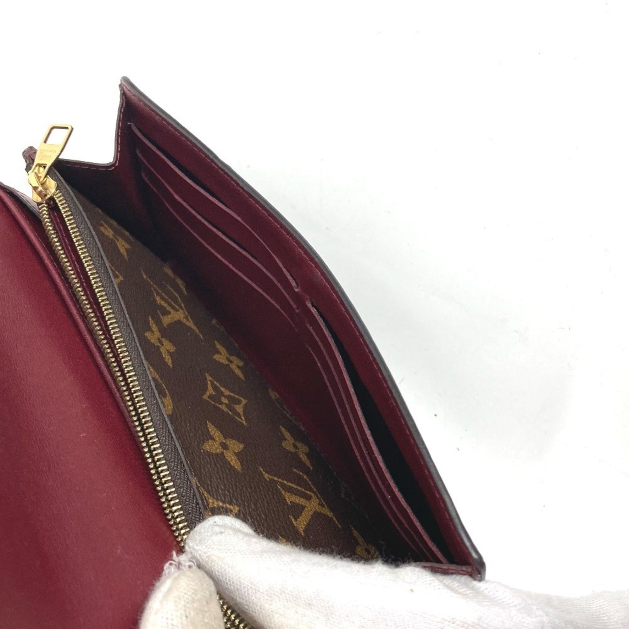 Louis Vuitton Monogram Brown Monogram Long Wallet (Bi-Fold) (Pre-Owned)