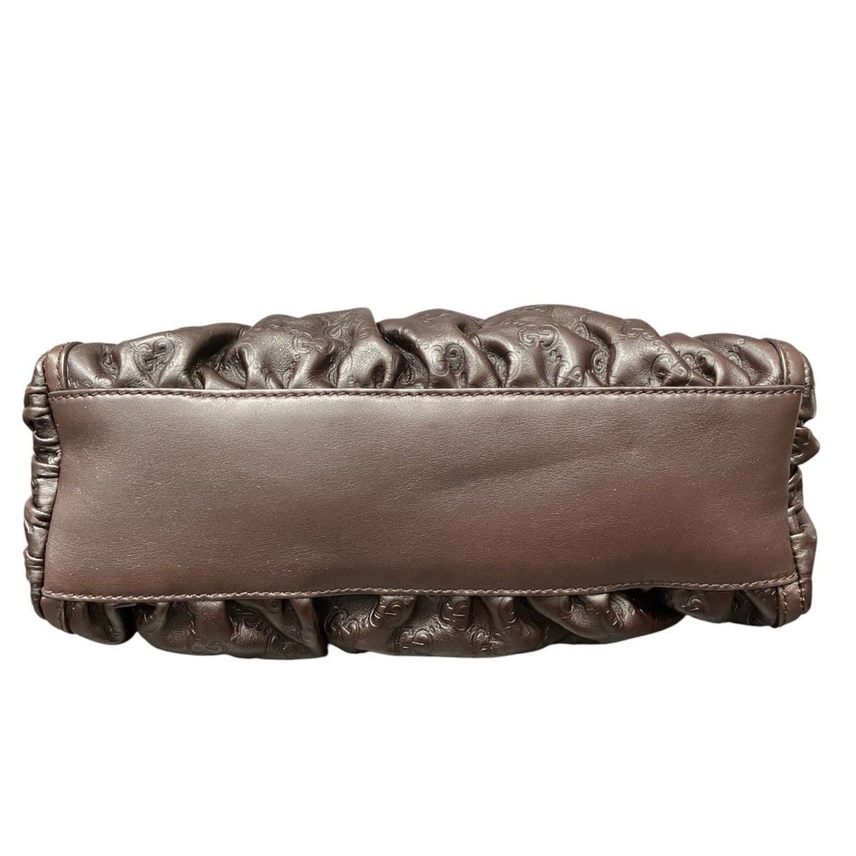 Gucci Chocolate Dark Brown Leather Handbag (Pre-Owned)