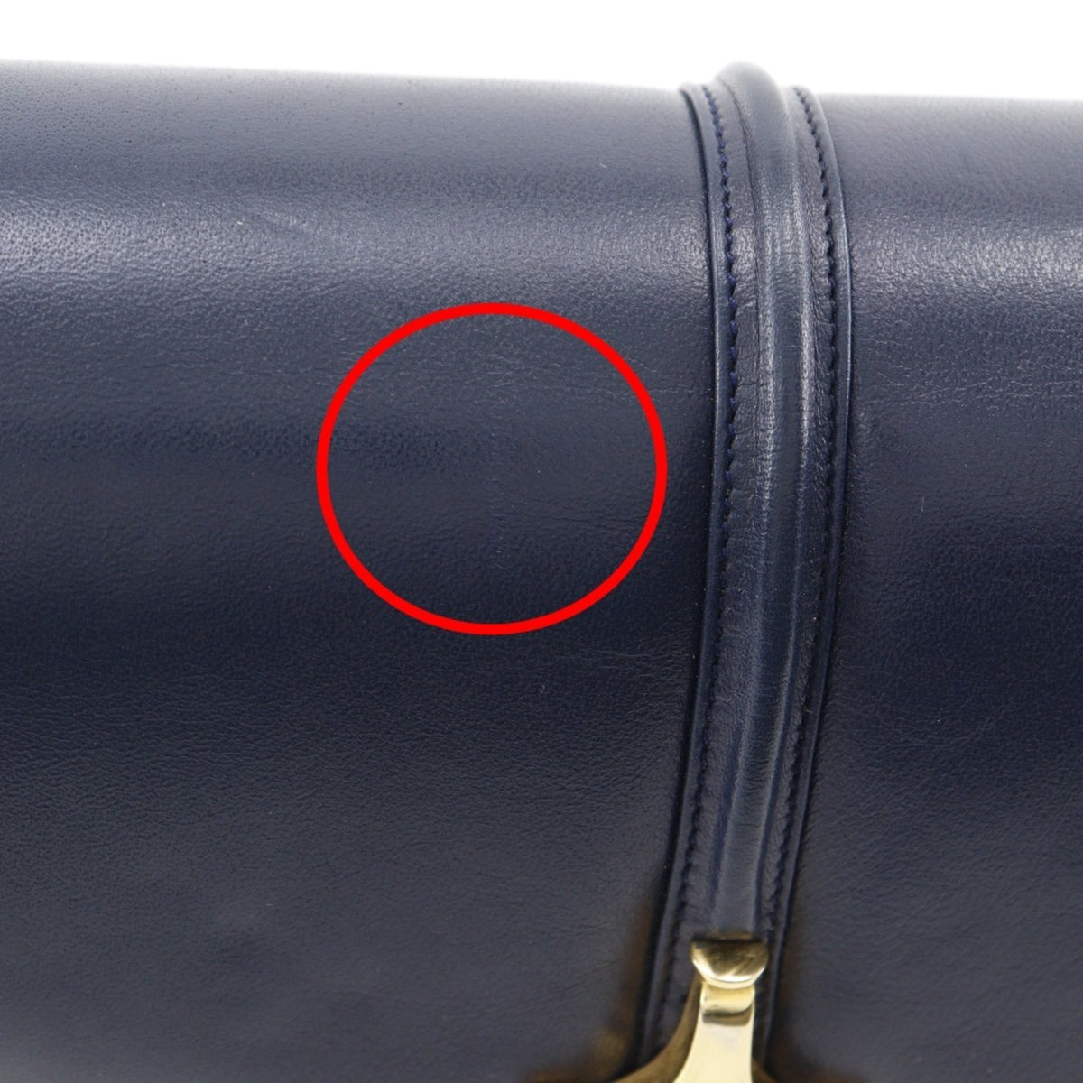 Gucci Navy Leather Shoulder Bag (Pre-Owned)