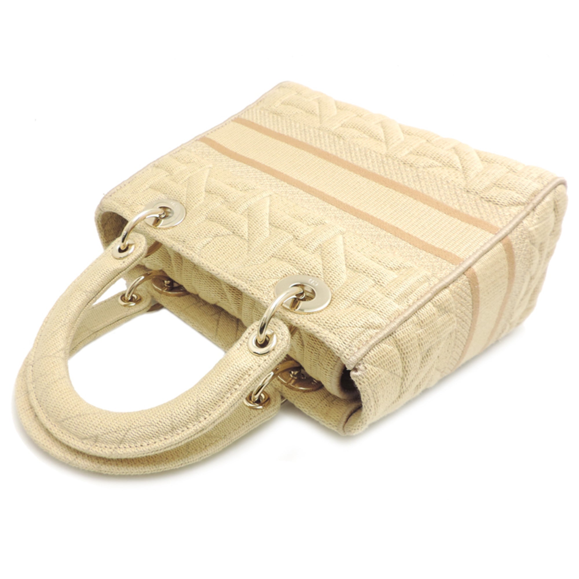 Christian Dior Beige Canvas Handbag (Pre-Owned)