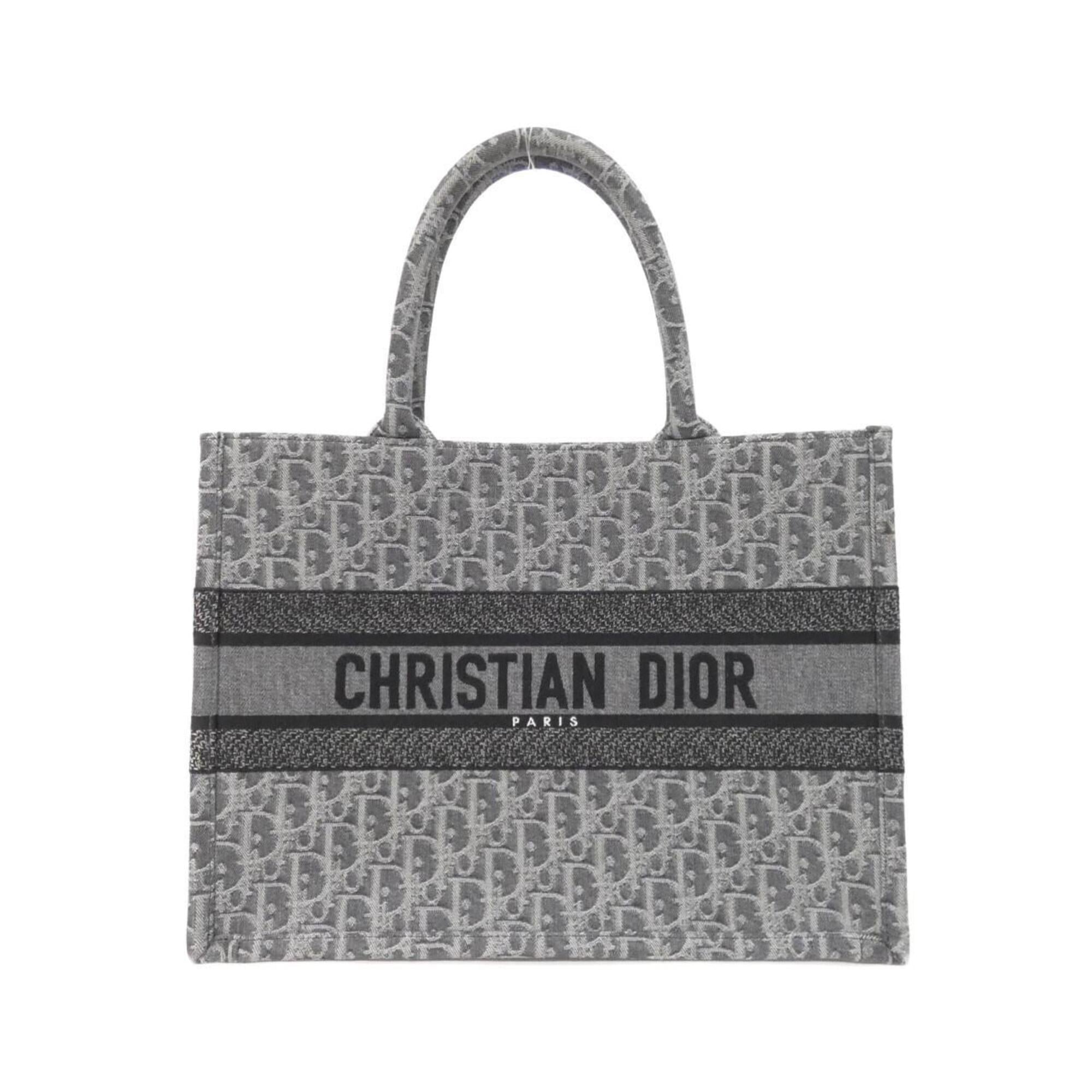 Christian Dior Gray Denim Handbag (Pre-Owned)