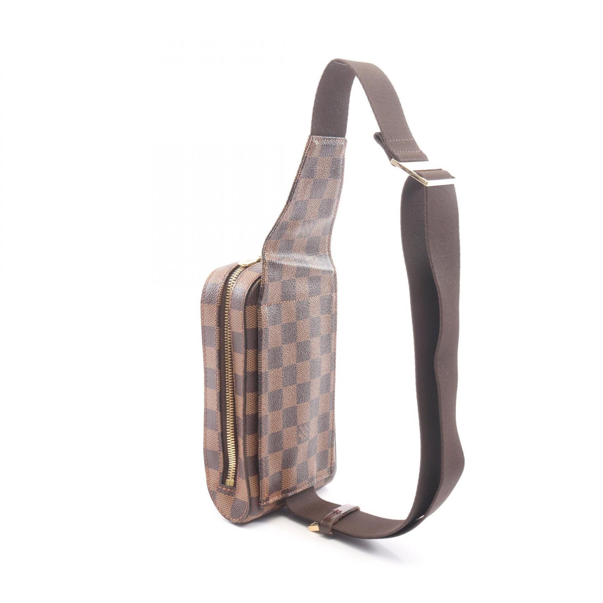 Louis Vuitton Brown Coated Canvas Fanny Pack Handbag (Pre-Owned)