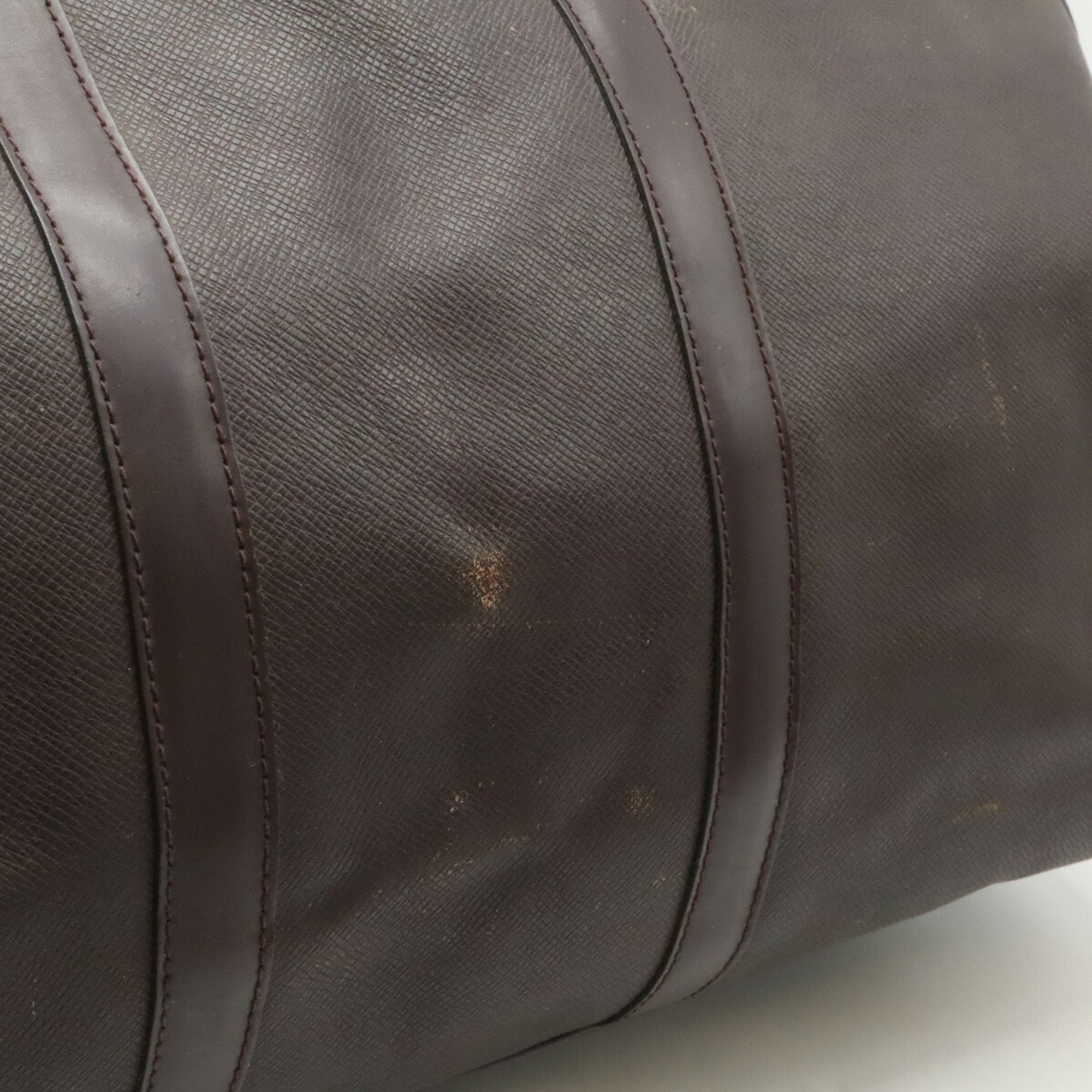 Louis Vuitton Acajou Taiga Leather Boston Bag (Pre-Owned)