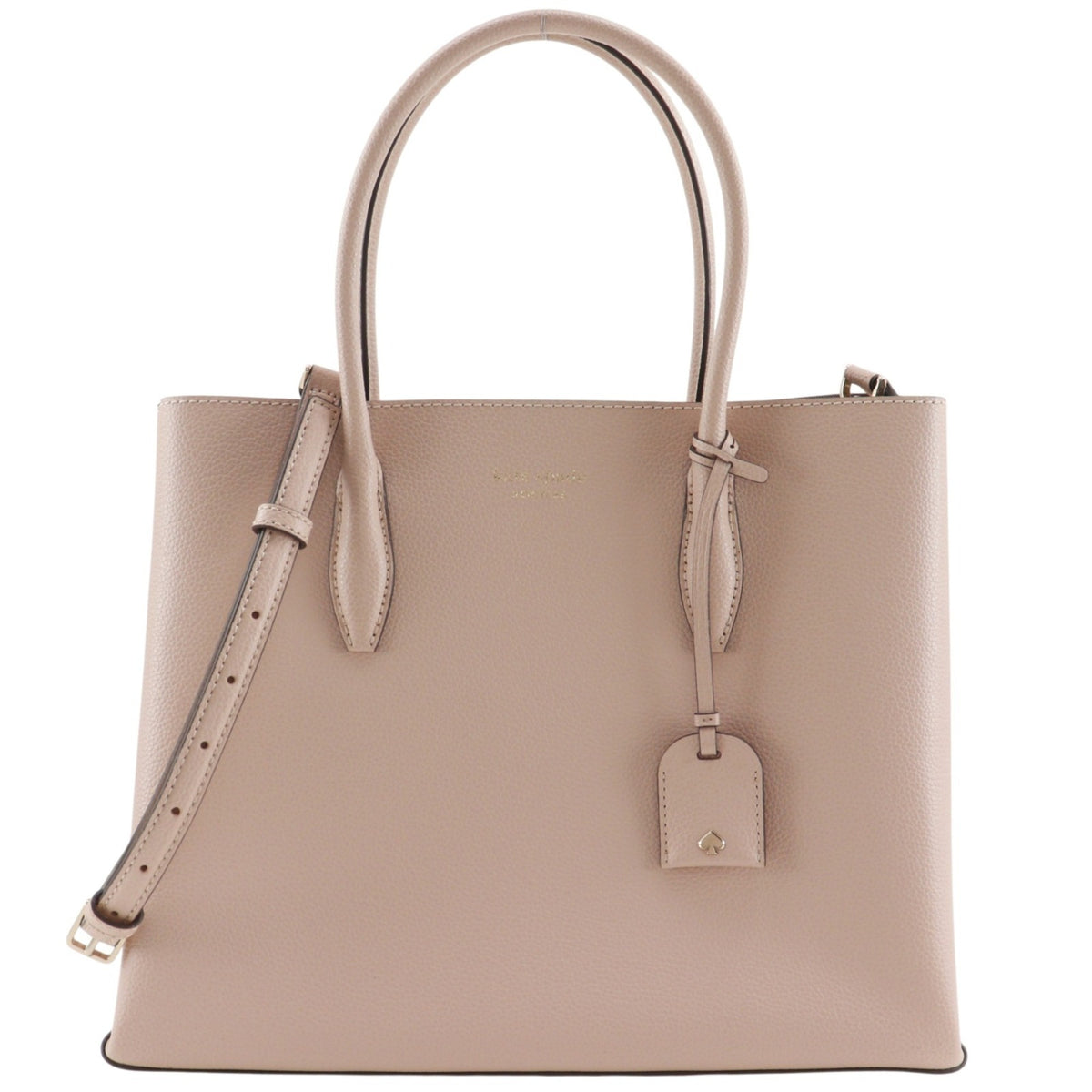 Kate Spade Beige Leather Tote Bag (Pre-Owned)
