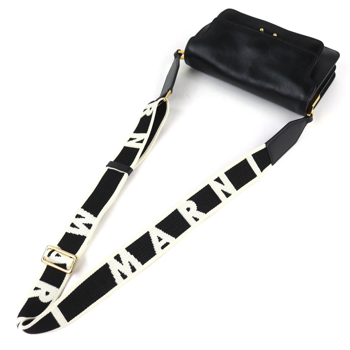 Marni Black Leather Shoulder Bag (Pre-Owned)
