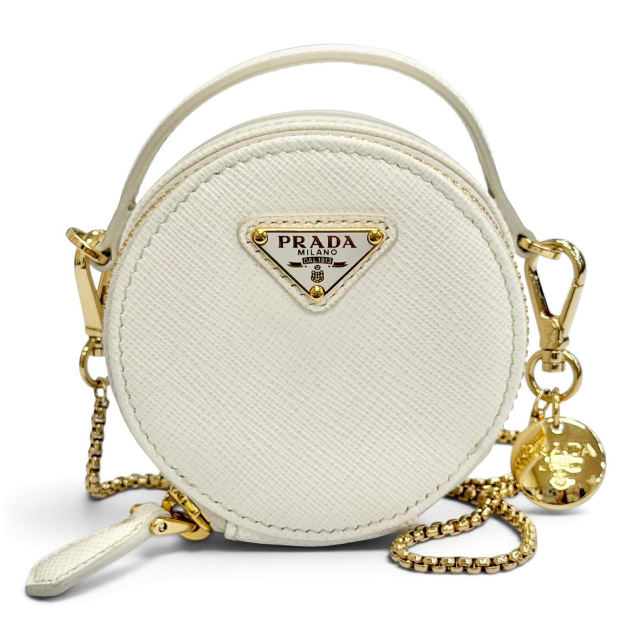 Prada White Leather Pouch (Pre-Owned)