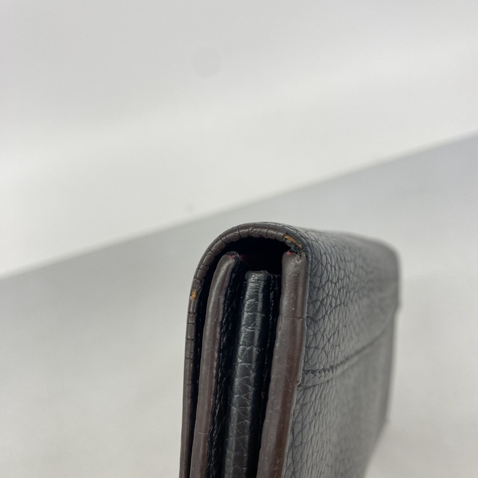Louis Vuitton Noir Long Wallet (Bi-Fold) (Pre-Owned)