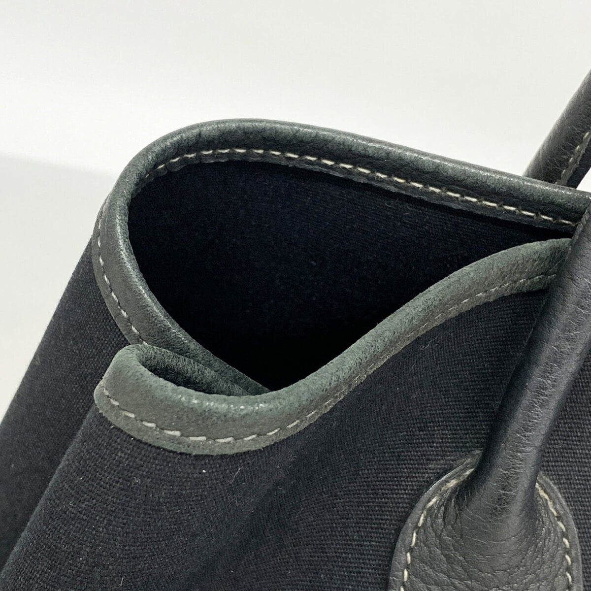 Hermes Black Toile Officier Tote Bag (Pre-Owned)