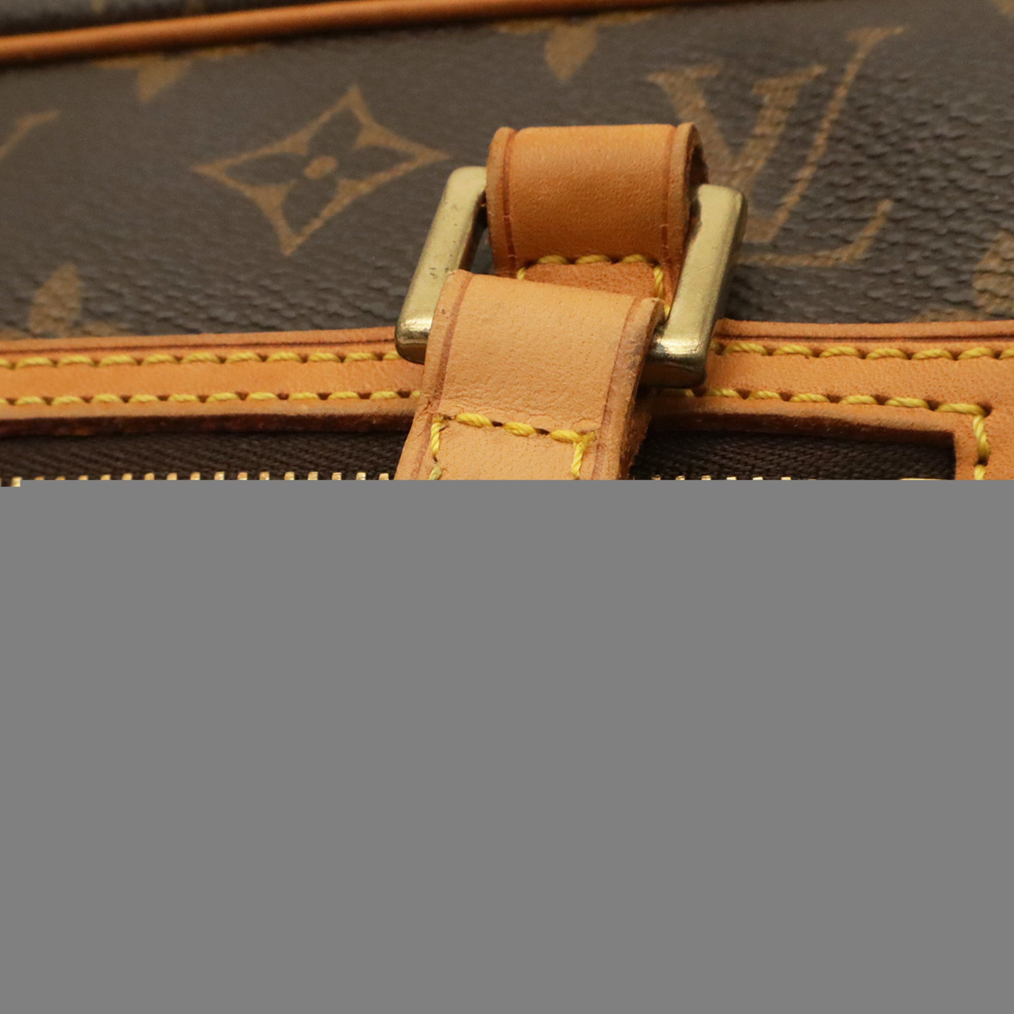 Louis Vuitton Brown Monogram Canvas Shoulder Bag (Pre-Owned)