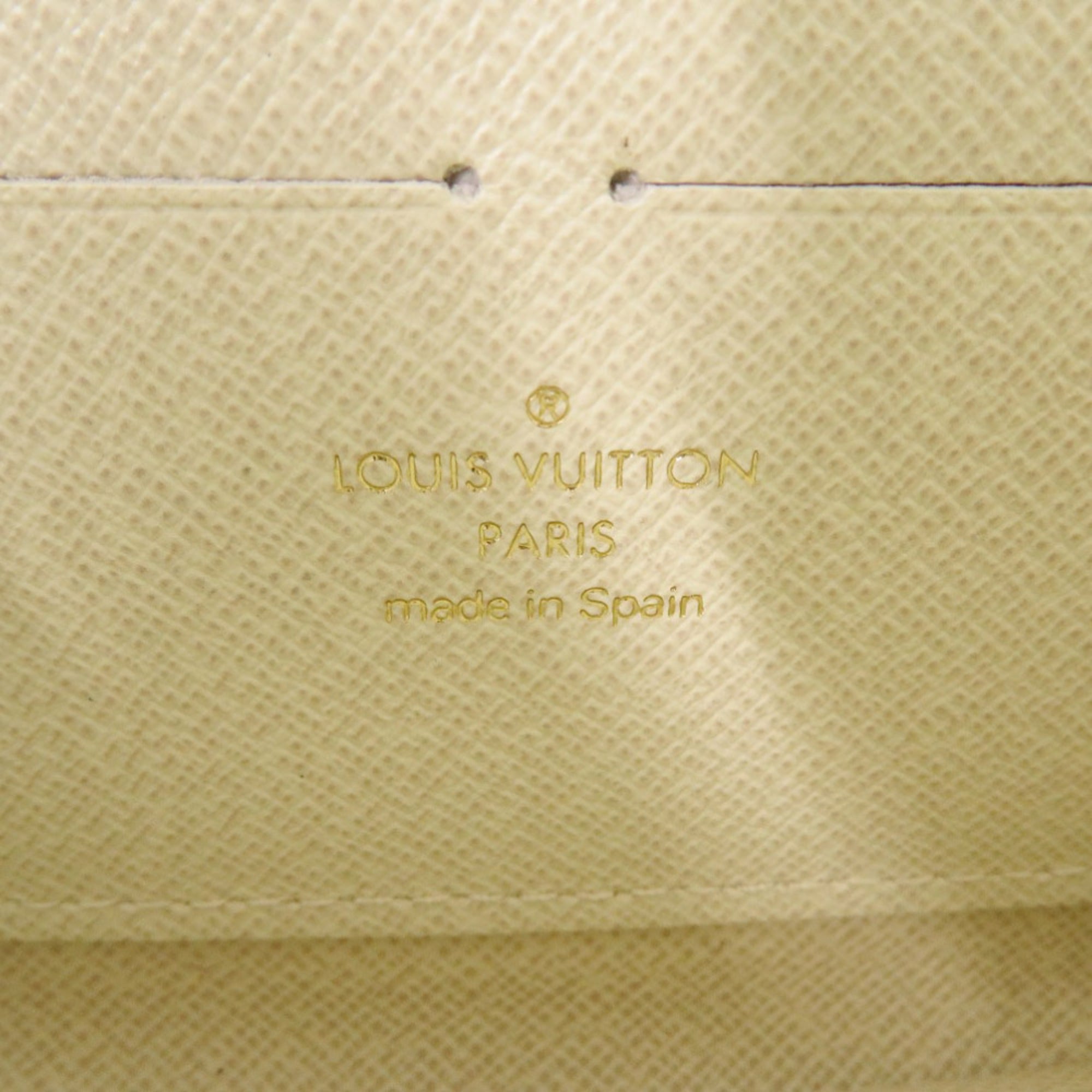 Louis Vuitton Beige Monogram Mini Lin Long Wallet (Bi-Fold) (Pre-Owned)