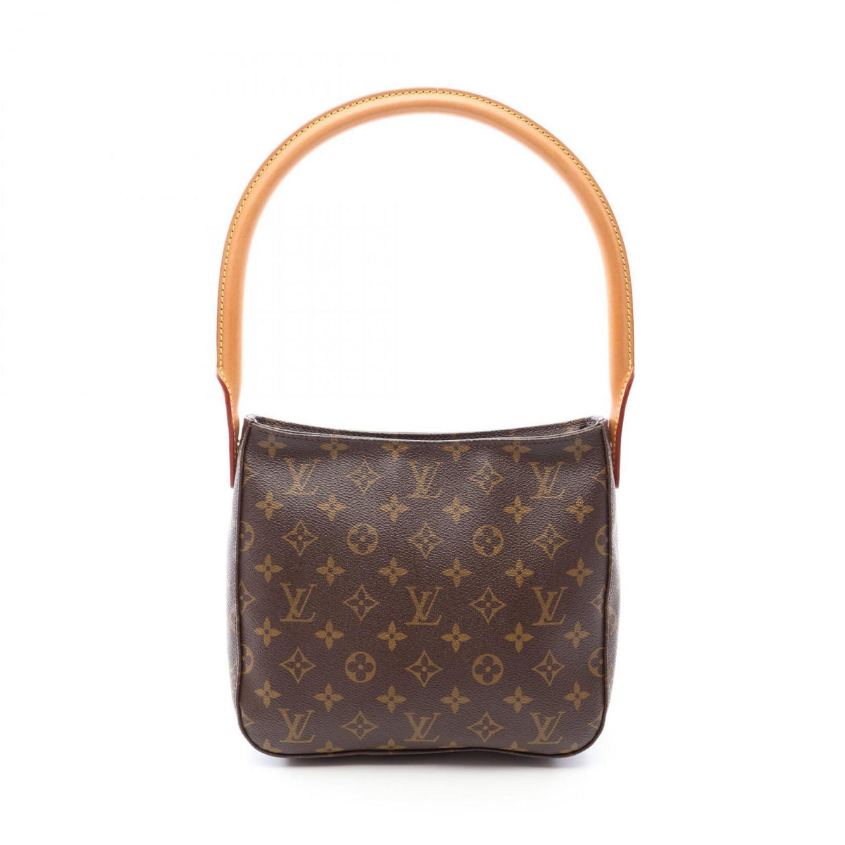 Louis Vuitton Brown Coated Canvas Pvc Monogram Leather Handbag Shoulder Bag (Pre-Owned)