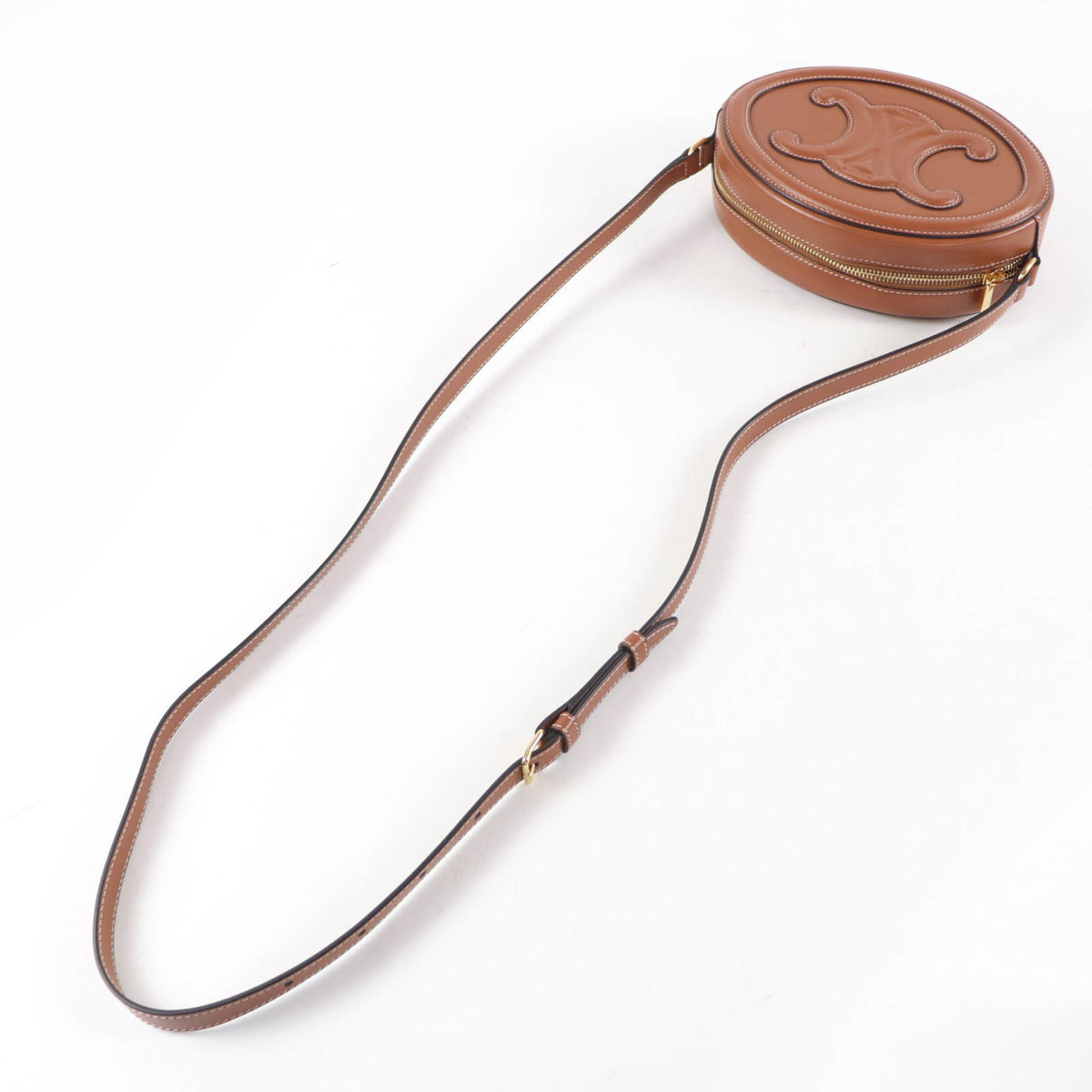 Celine Brown Leather Shoulder Bag (Pre-Owned)