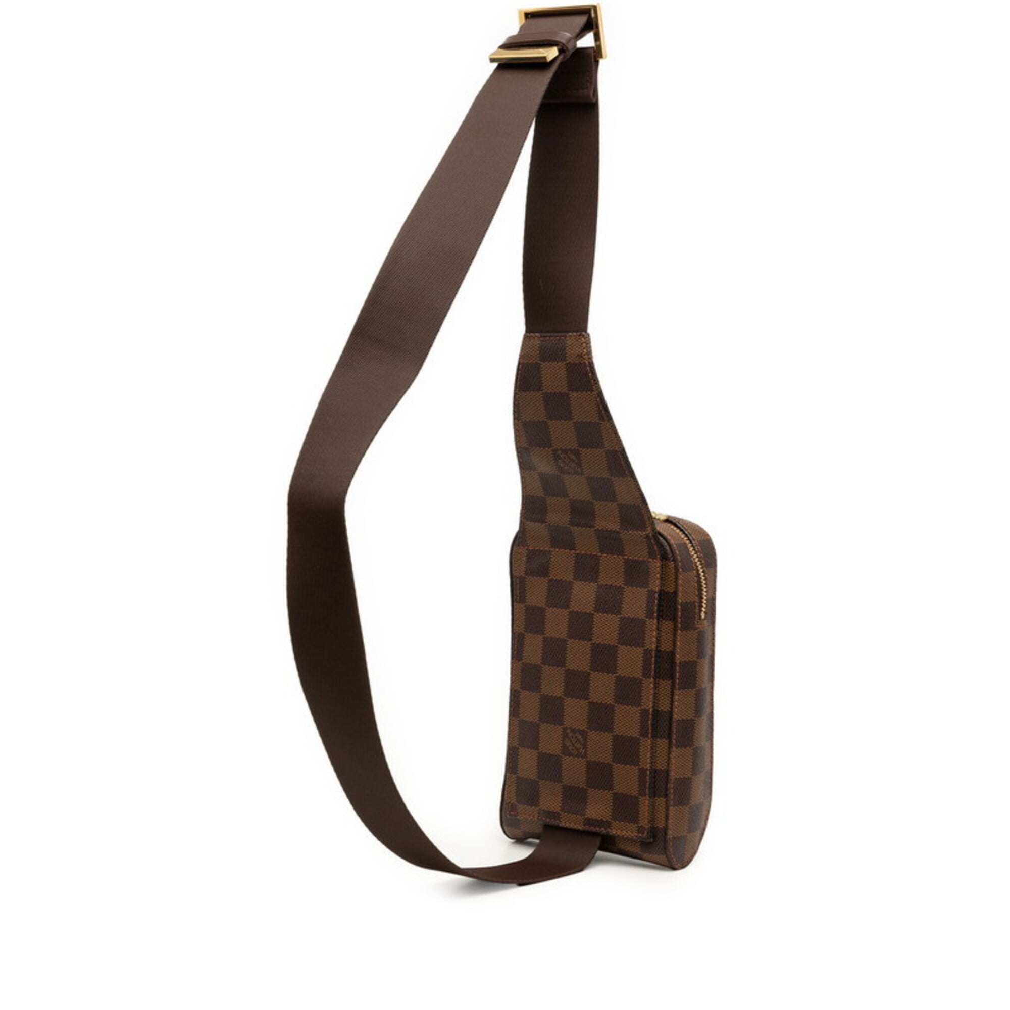 Louis Vuitton Brown Damier Canvas Pvc Leather Sling Bag (Pre-Owned)