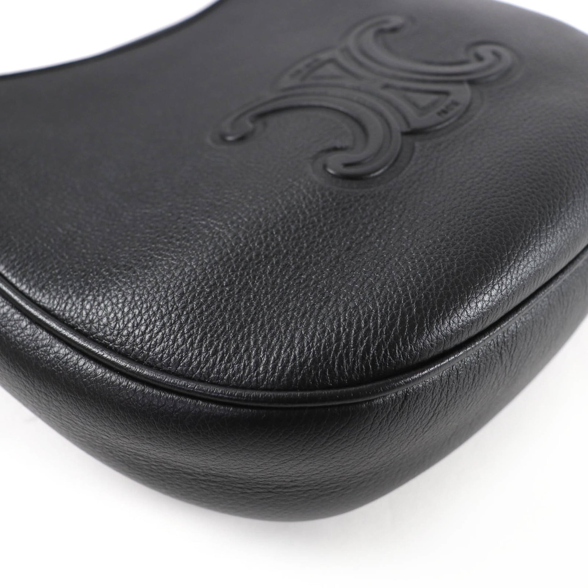 Celine Black Leather Handbag Shoulder Bag (Pre-Owned)