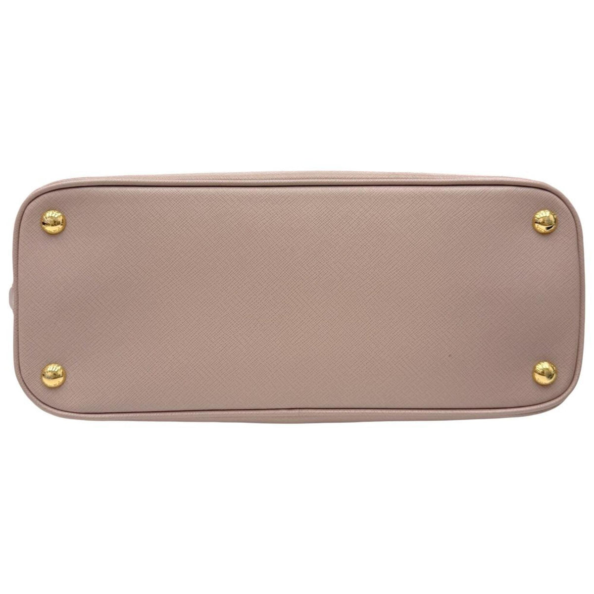 Prada Saffiano Pink Beige Leather Handbag Shoulder Bag (Pre-Owned)