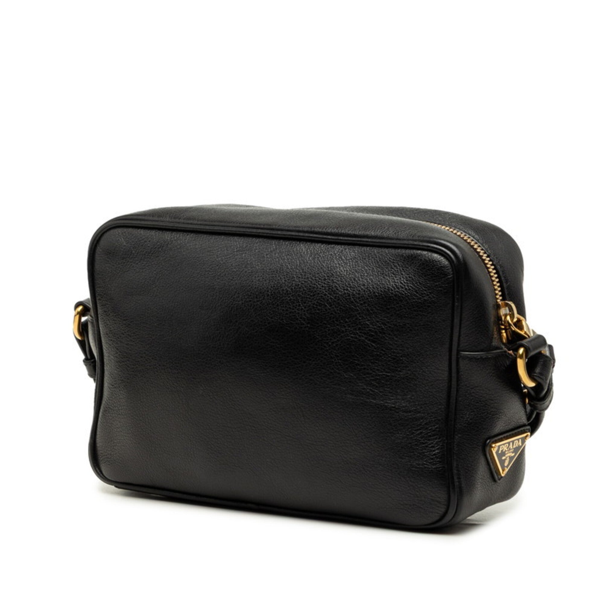 Prada Black Leather Shoulder Bag (Pre-Owned)