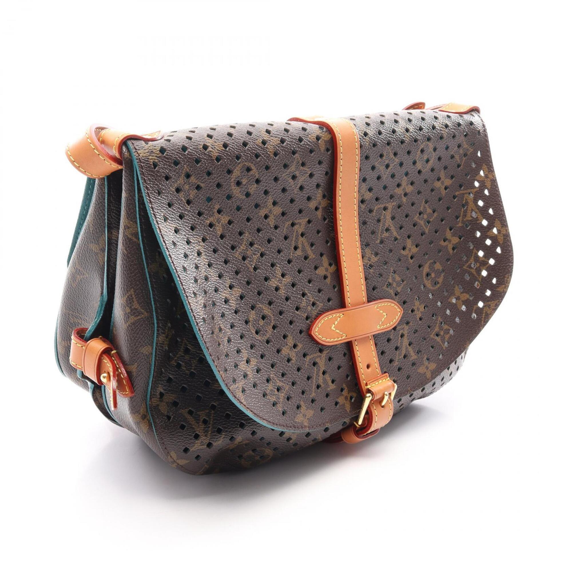 Louis Vuitton Brown Pvc Leather Handbag Shoulder Bag (Pre-Owned)