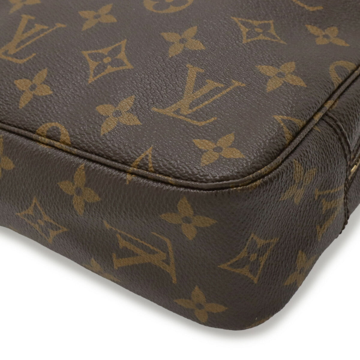 Louis Vuitton Brown Monogram Monogram Clutch Bag Handbag Pouch (Pre-Owned)