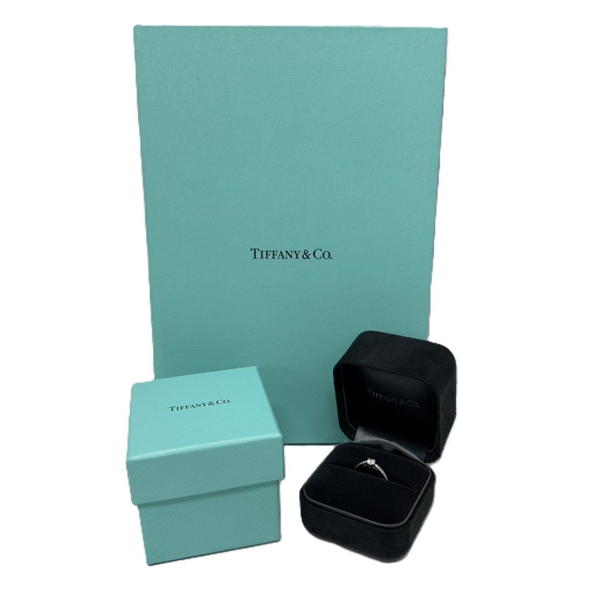 Tiffany Platinum Platinum 950 Band Ring (Pre-Owned)
