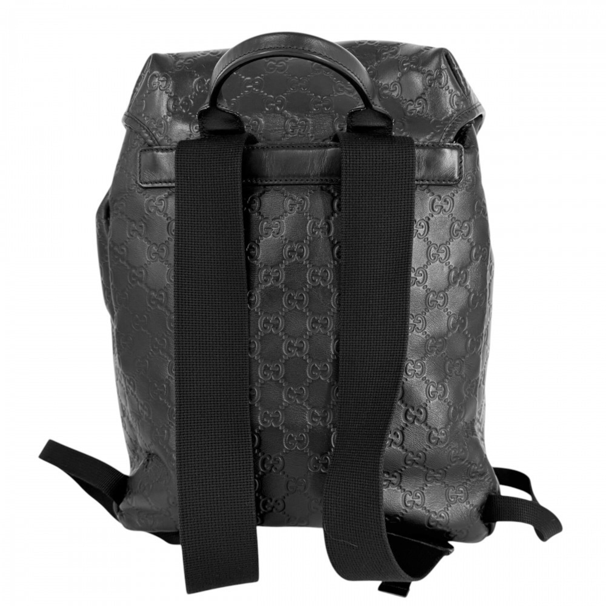 Gucci Black Leather Backpack (Pre-Owned)