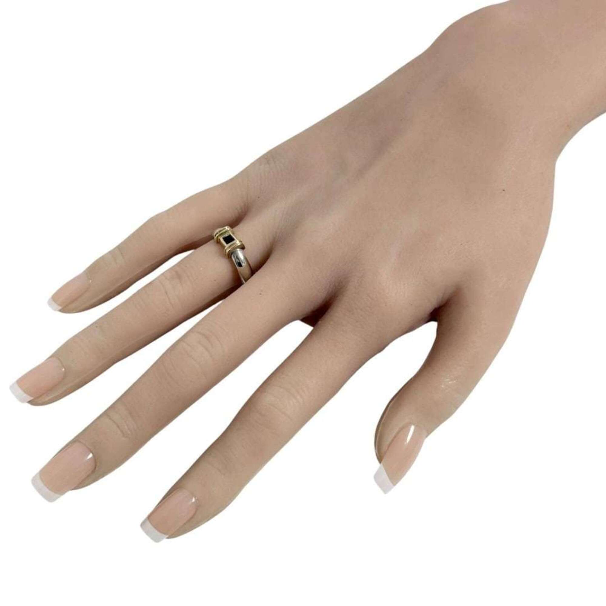 Tiffany Silver 925 Yellow Gold (14K) Band Ring (Pre-Owned)