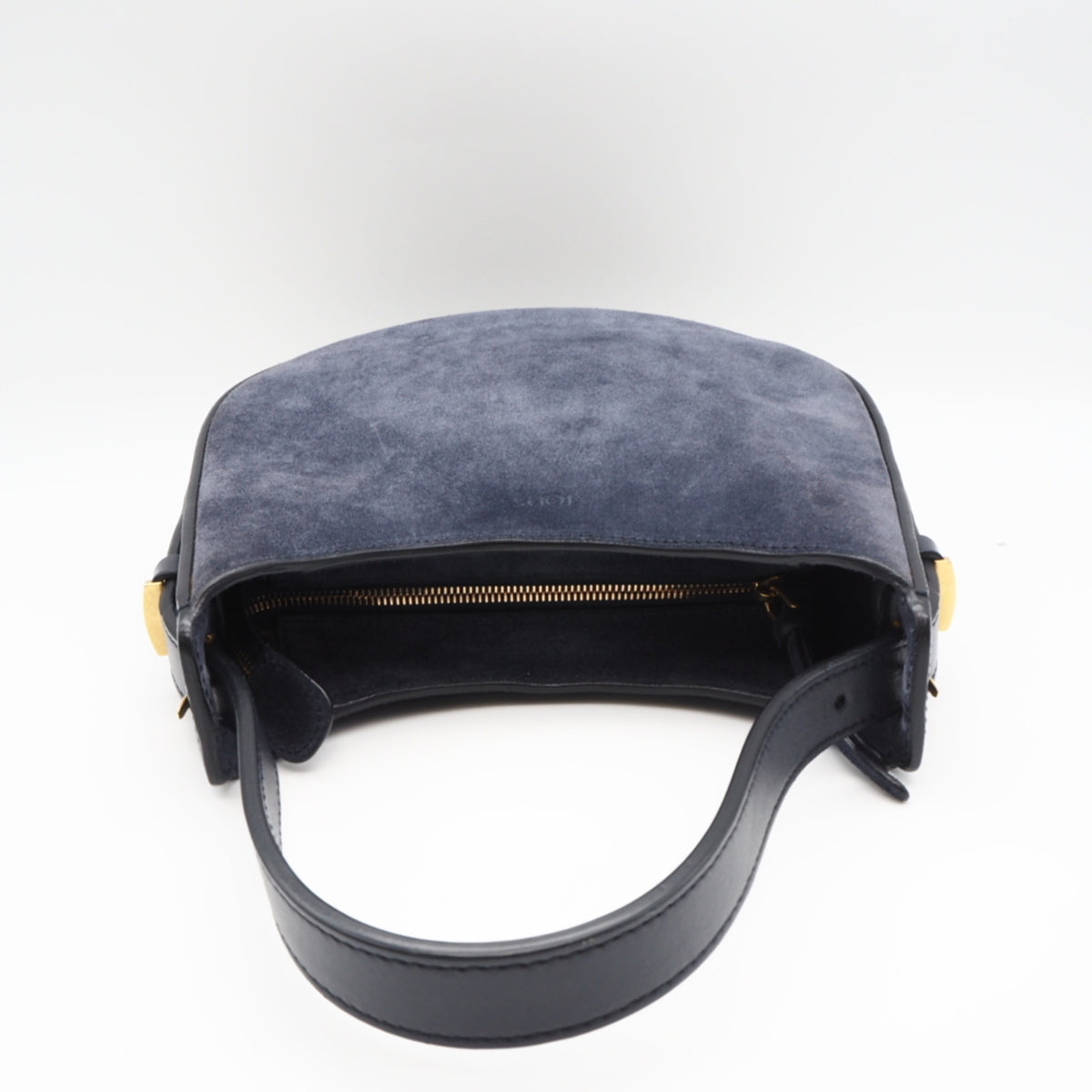 Tod's Navy Leather Handbag Shoulder Bag (Pre-Owned)