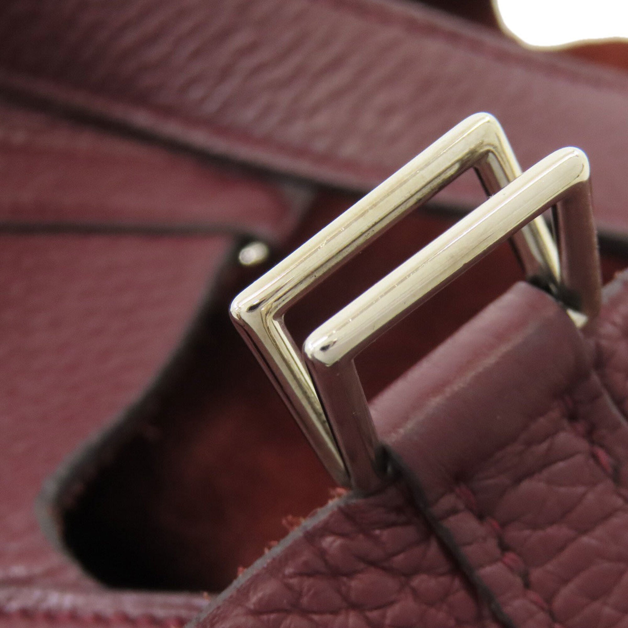 Hermes Picotin Bordeaux Taurillon Clemence Leather Handbag (Pre-Owned)