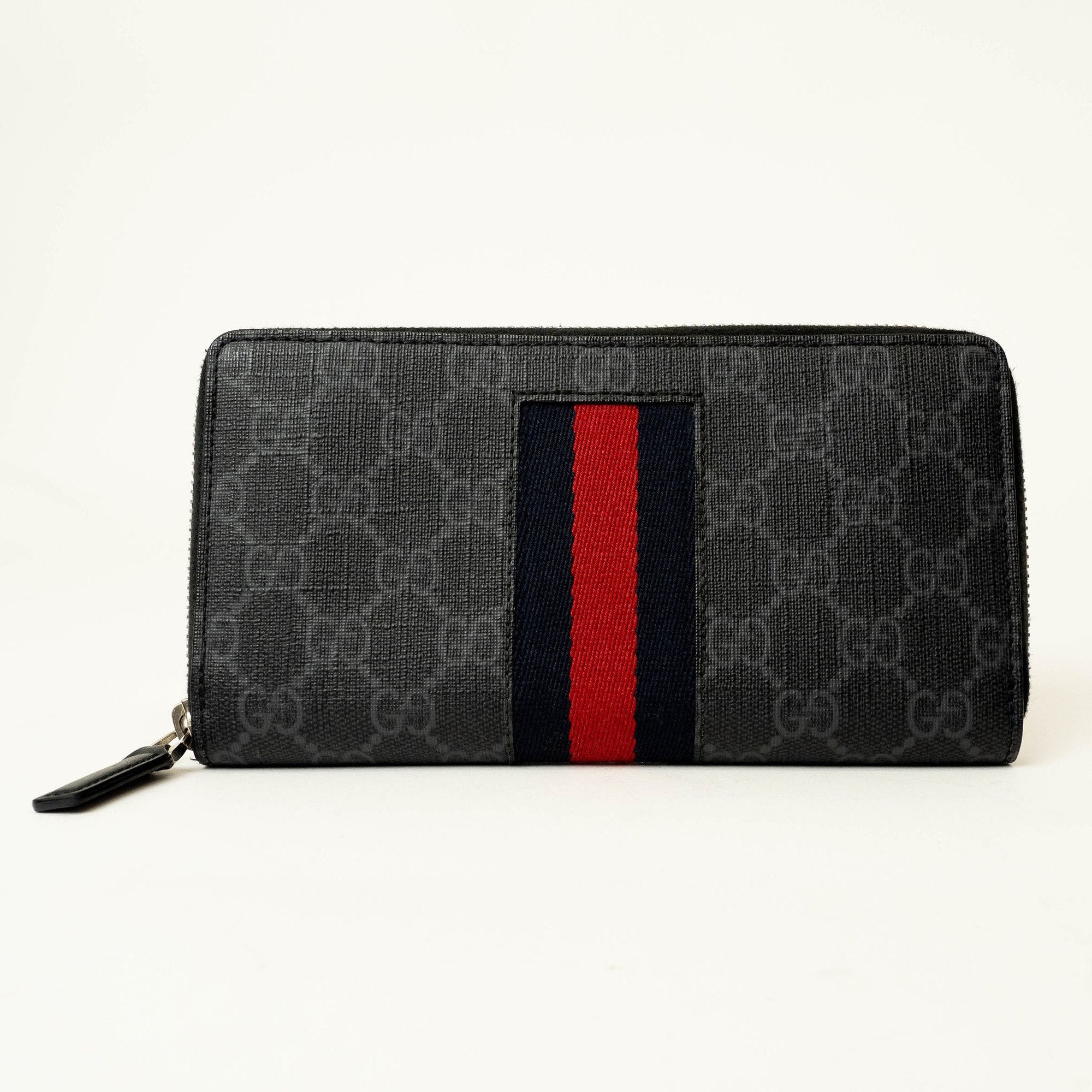 Gucci Black Gg Supreme Leather Long Wallet (Bi-Fold) (Pre-Owned)