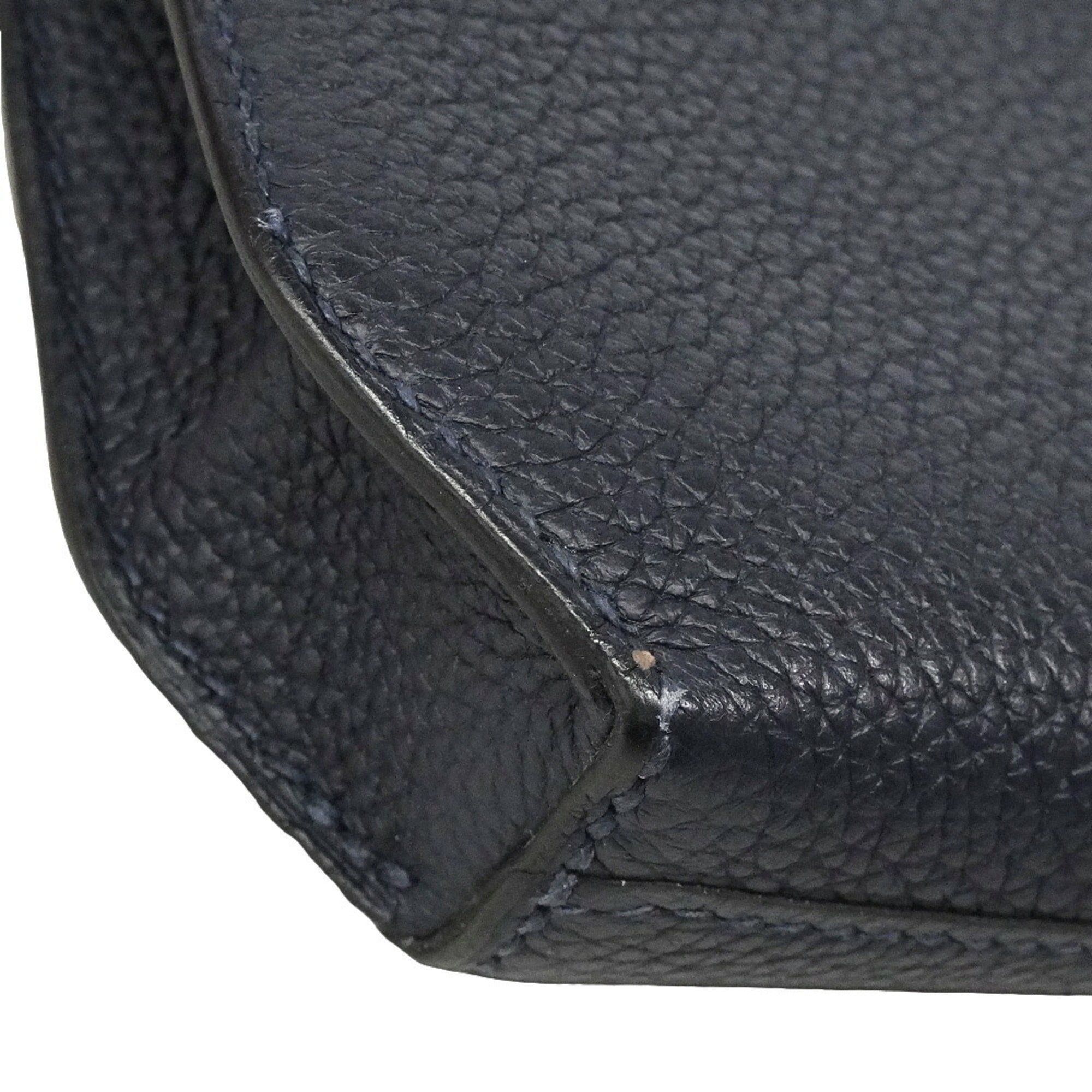 Hermes Blue Indigo Togo Leather Clutch Bag (Pre-Owned)