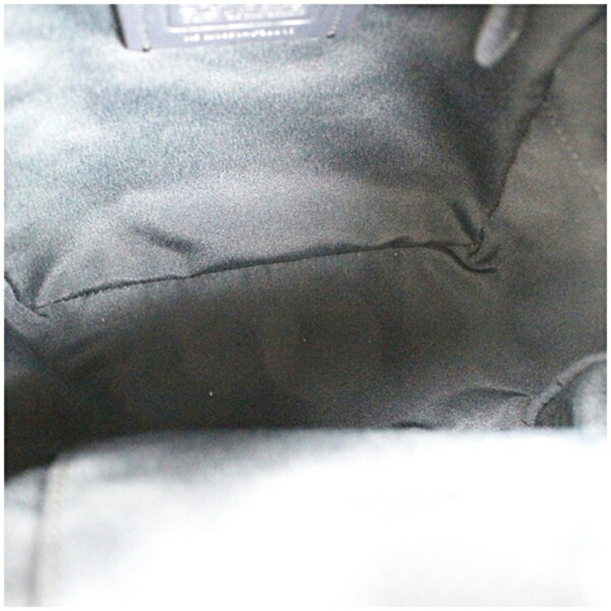 Coach Black Navy Denim Leather Backpack (Pre-Owned)