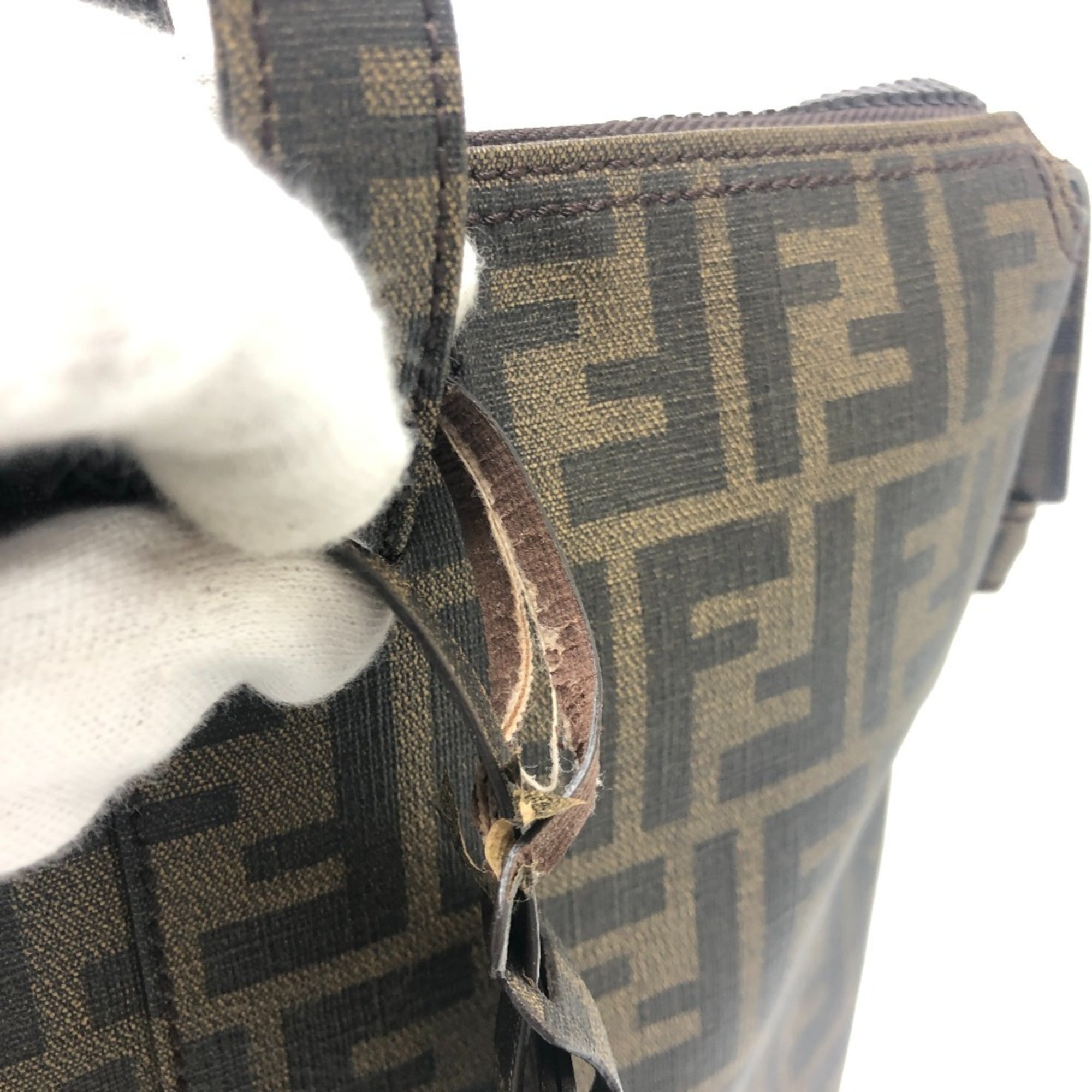 Fendi Brown Pvc Tote Bag (Pre-Owned)
