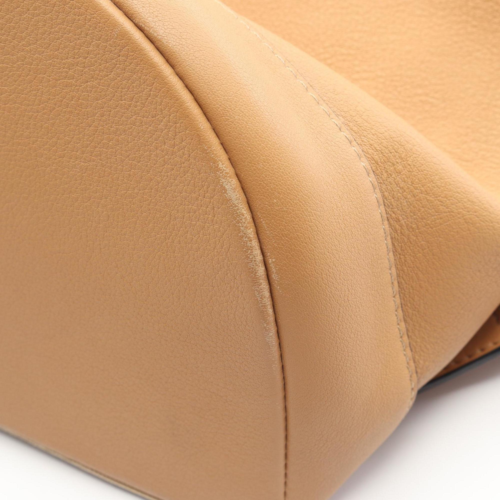 Loewe Beige Canvas Leather Backpack (Pre-Owned)