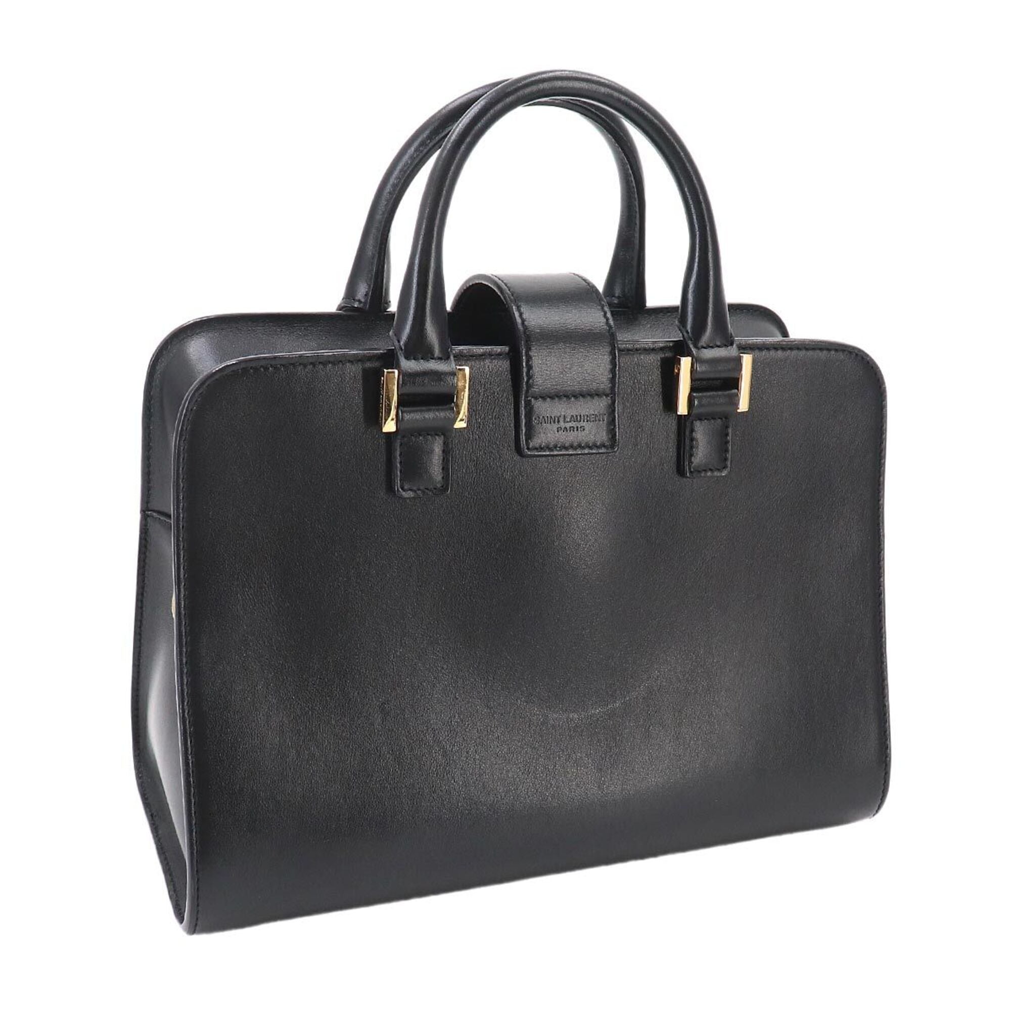 Saint Laurent Black Leather Handbag (Pre-Owned)
