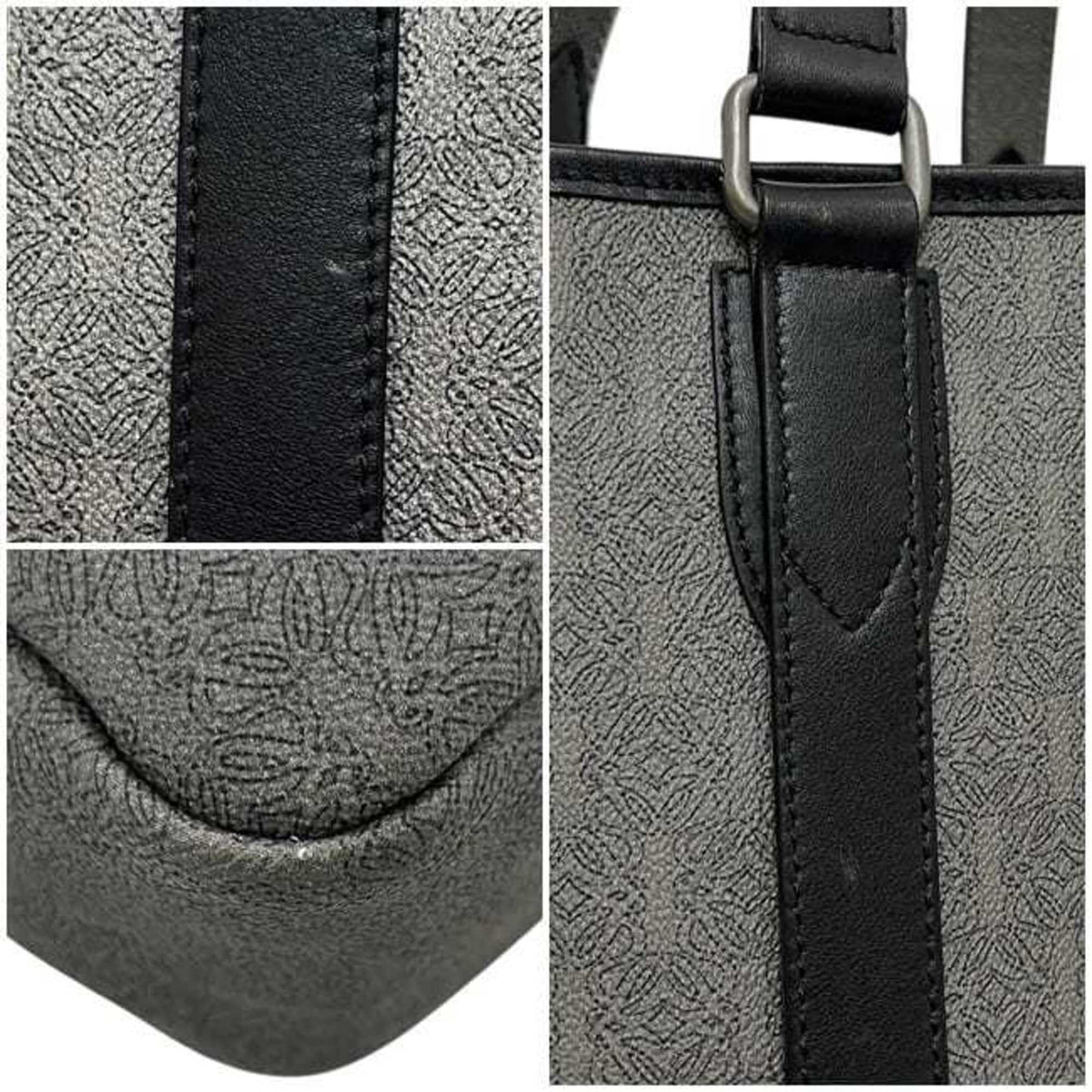 Loewe Gray Pvc Leather Tote Bag (Pre-Owned)