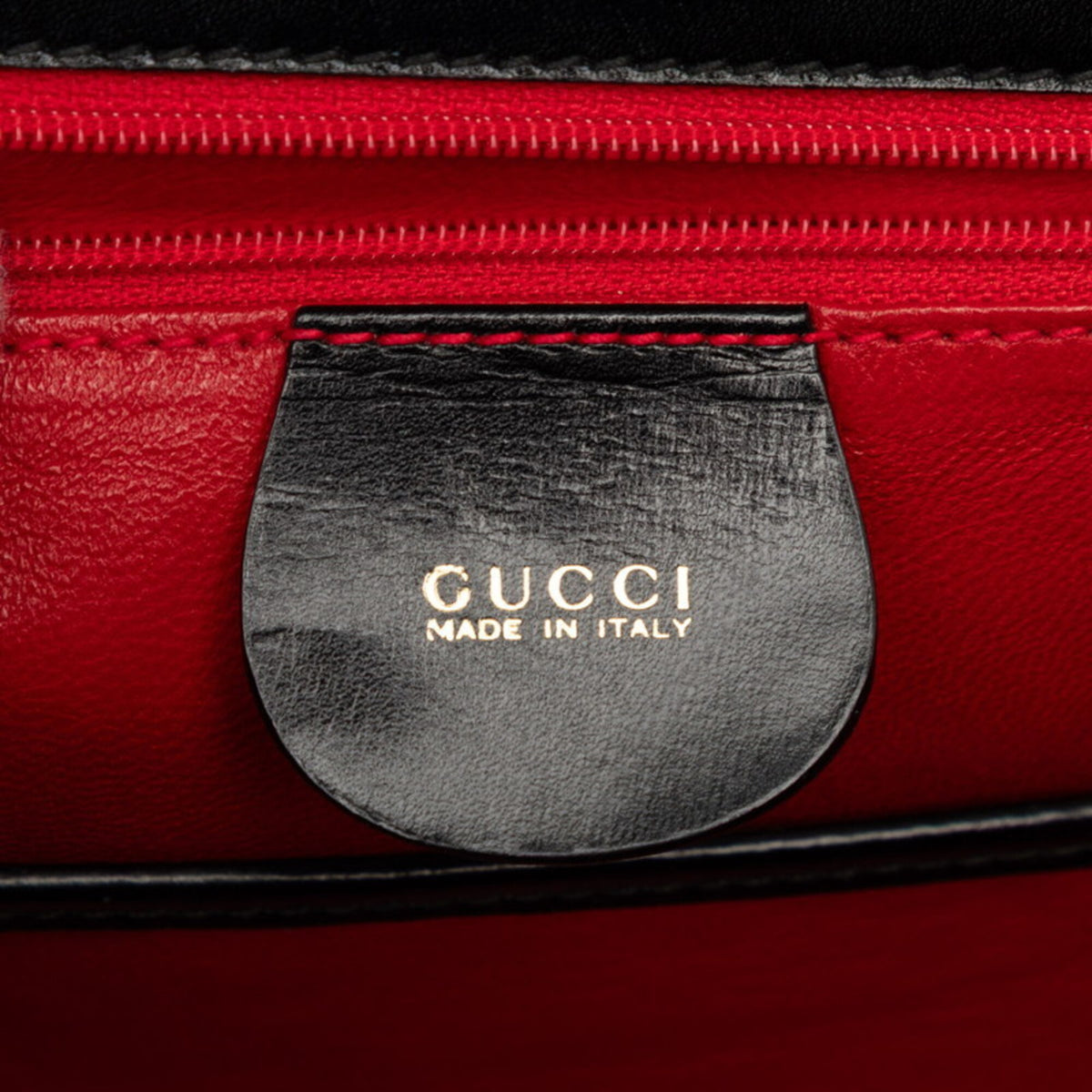 Gucci Black Leather Handbag Shoulder Bag (Pre-Owned)