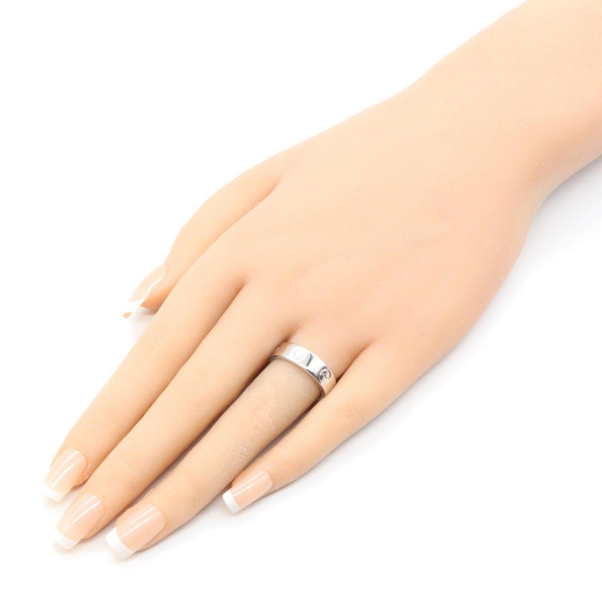 Cartier Silver Clear White Gold (18K) Band Ring (Pre-Owned)