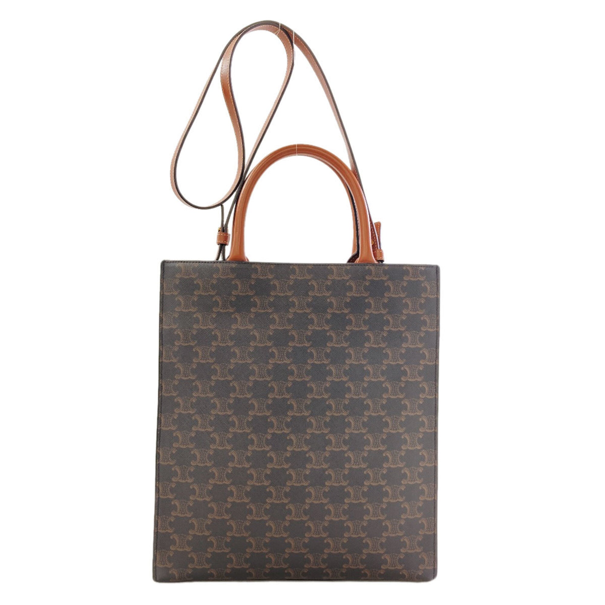 Celine Brown Pvc Tote Bag (Pre-Owned)